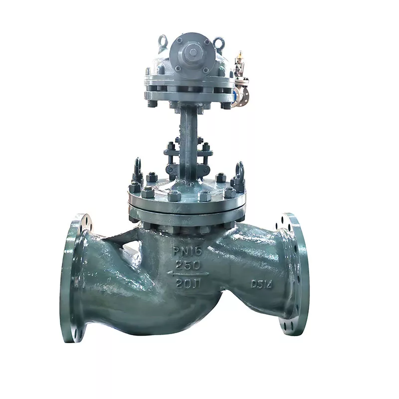 Robustes, manuell getriebebetriebenes Industrie-Absperrventil